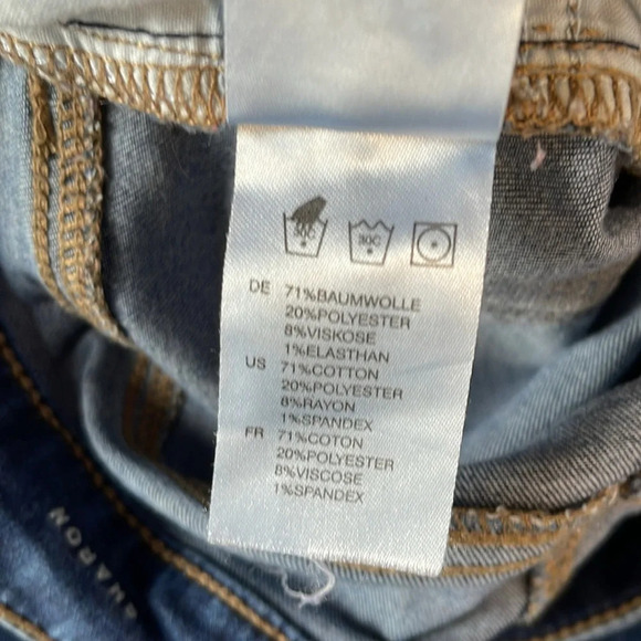 AOS Articles Of Society Sharon Skinny Jeans Nevada Blue Dark Wash Distressed 28 - Picture 9 of 12